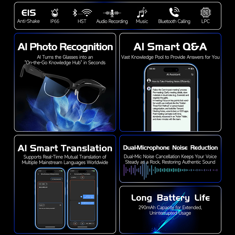 نظارات ذكية W630 HeyCyan مع خا - مراجعة Photographic Memory وسعره