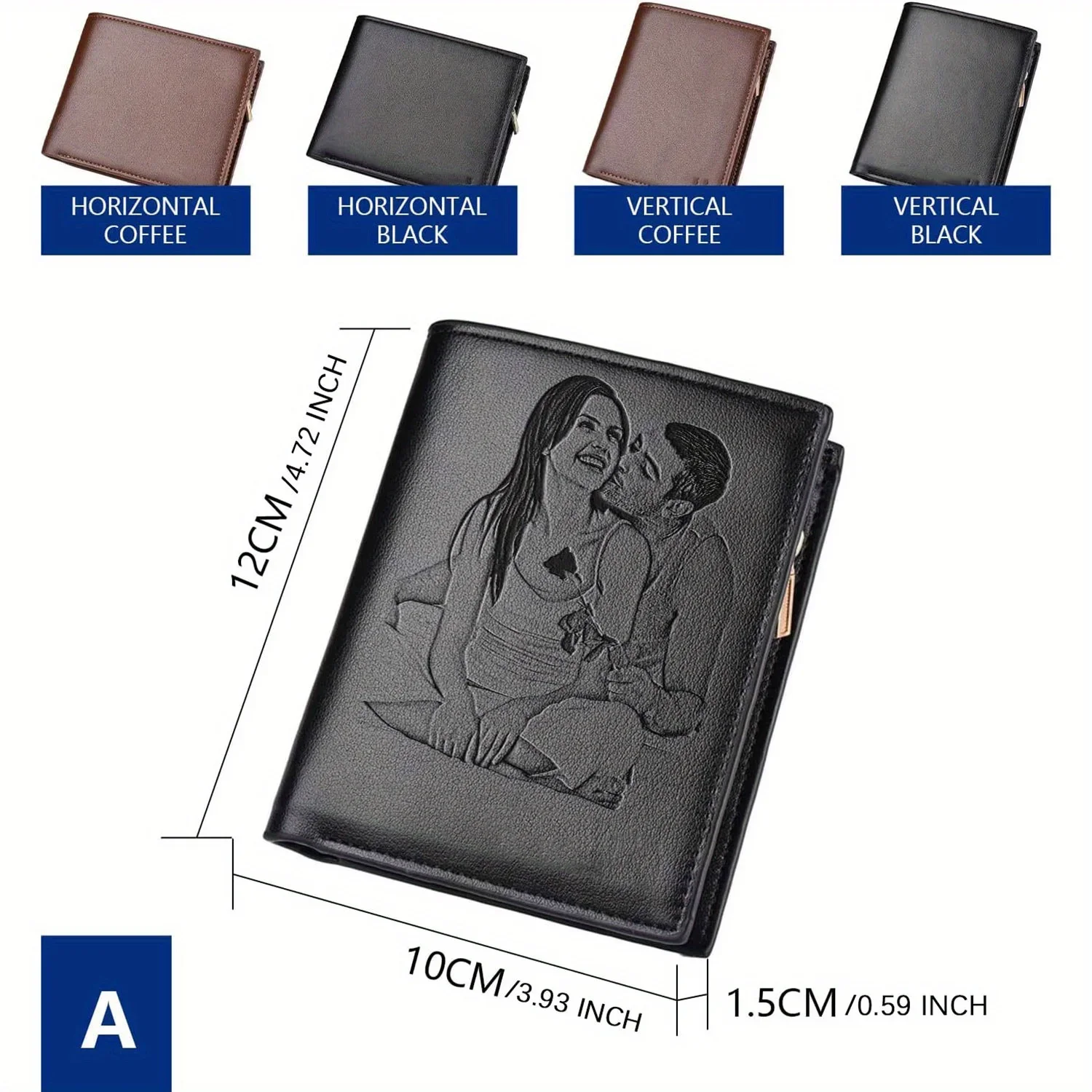 محفظة صور للرجال منقوشة حسب ال - مراجعة Photographic Memory وسعره