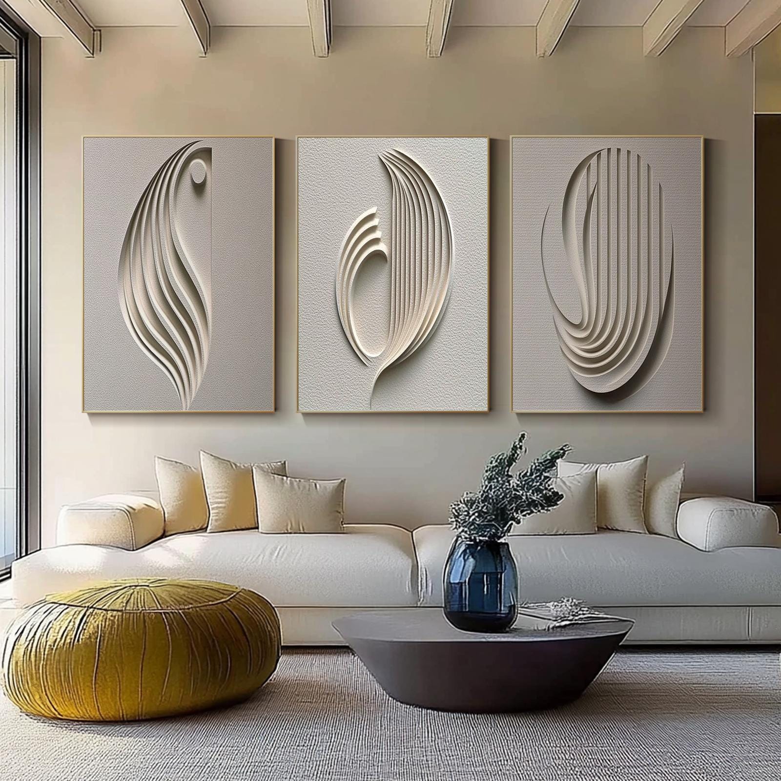 لوحة فنية تجريدية ثلاثية الأبع - مراجعة Photography Geometry وسعره